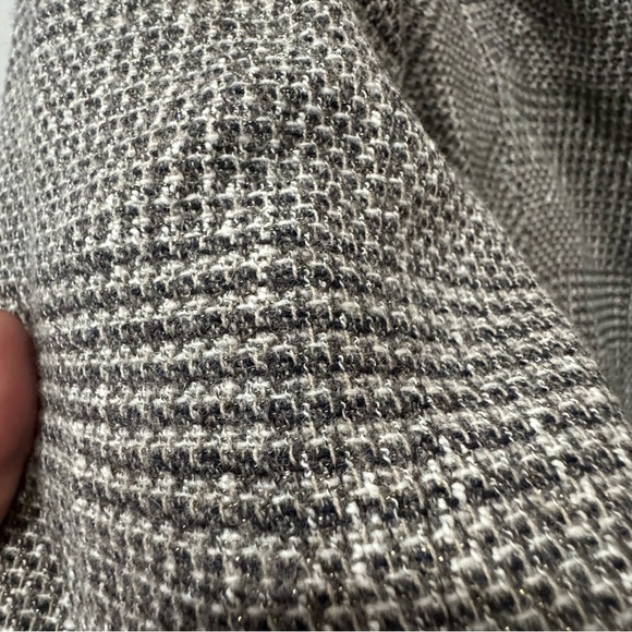 Ann Taylor tweed metallic 3/4 sleeve button down jacket ❤️ - Picture 7 of 8